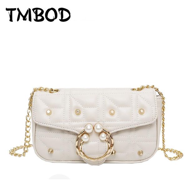 

2020 classic small flap pearl studs crossbody bag women pu leather handbags lady messenger bag for female bolsas an1231