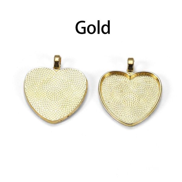 

10pcs/lot 25mm heart-shaped pendant cabochon base setting cameo findings for diy jewelry making supplies 10pcs/lot 25mm q bbygtv, Black