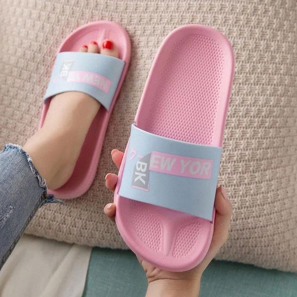

2020 summer women indoor slippers soft eva men beach slides comfortable anti-slip home floor shoes lovers bathroom slipper sh071 #fc2f, Black