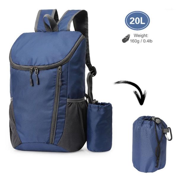

20l lightweight folding backpack water repellent bag for women men cycling camping climbing hiking traveling backpack1