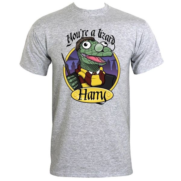 

t-shirt вы lizard гарри homme gris новизна cool топы мужчины с коротким рукавом майка 2018 новые мужские смешные спорта с капюшоном hoodie