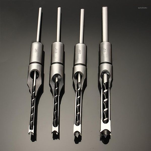 

6.3/8.5/9.5/12.7mm woodworking mortising chisel set square hole drill bit 1/2' 3/8' 5/16' 1/4' high hardness hss1