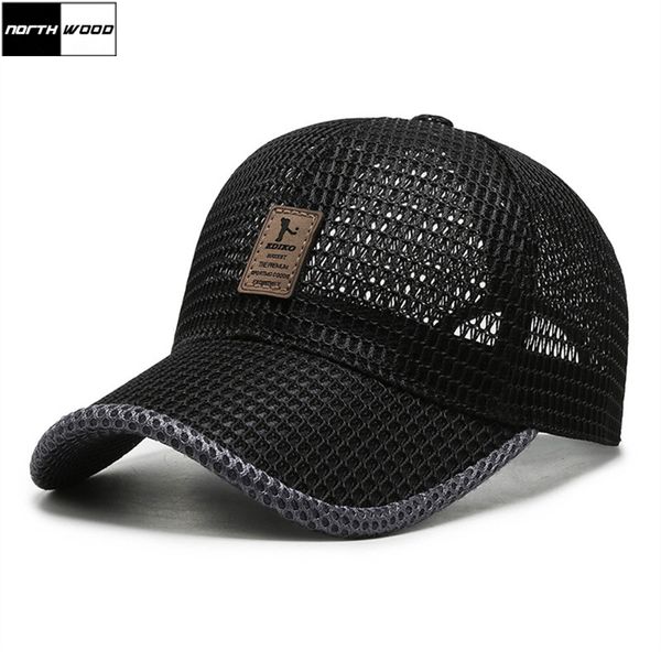 

northwood] summer mesh бейсболки для мужчин женщины рыбалка hat sun visor шляпы bone casquette homme папа hat 201019, Blue;gray