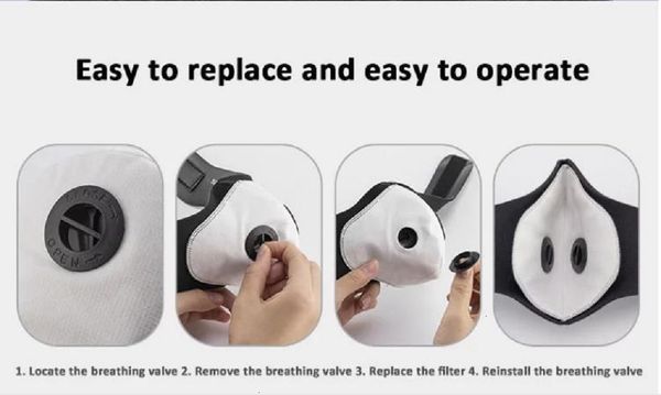 

pm cotton activated 2.5 carbon filter face reusable mask