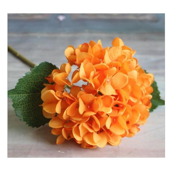 

party supplies artificial hydrangea flower head 47cm fake silk single real touch hydrangeas 8 colors for weddin jllijw lajiaoyard