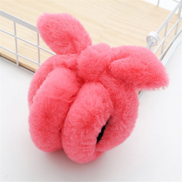 

rabbit cute antie 2021ears female bow winter ear plush warm folding earmuffs #20
