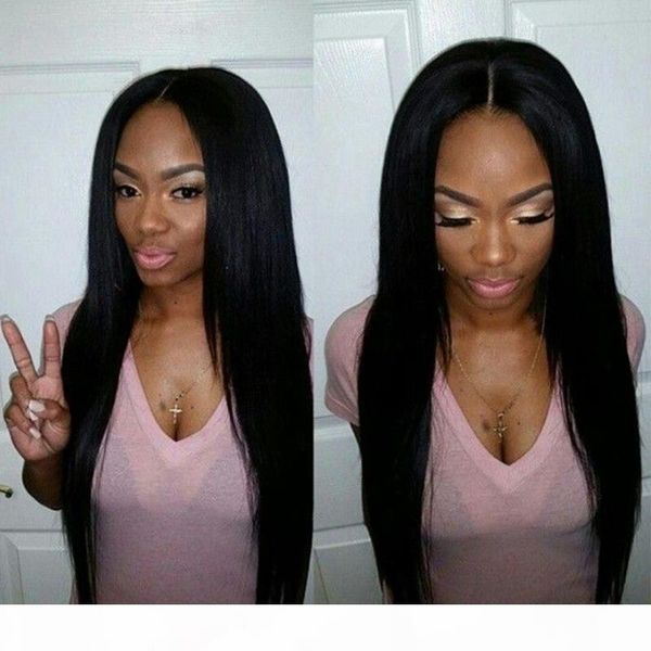 

brazilian straight human hair unprocessed brazilian malaysian virgin human hair weft straight brazilian hair bundles by cosy, Black