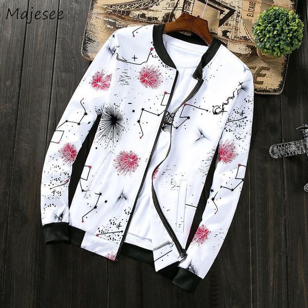 

jacket men zipper autumn black coat korean style casual slim mens jackets and coats long sleeve printed all match plus size soft1, Black;brown