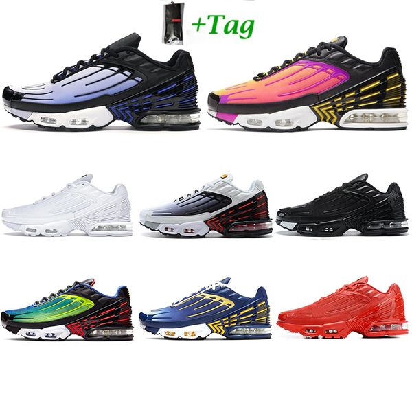 

2020 new mens tn plus 3 women running shoes trainers triple white black orange hyper blue violet crimson red men outdoor sports sneakers