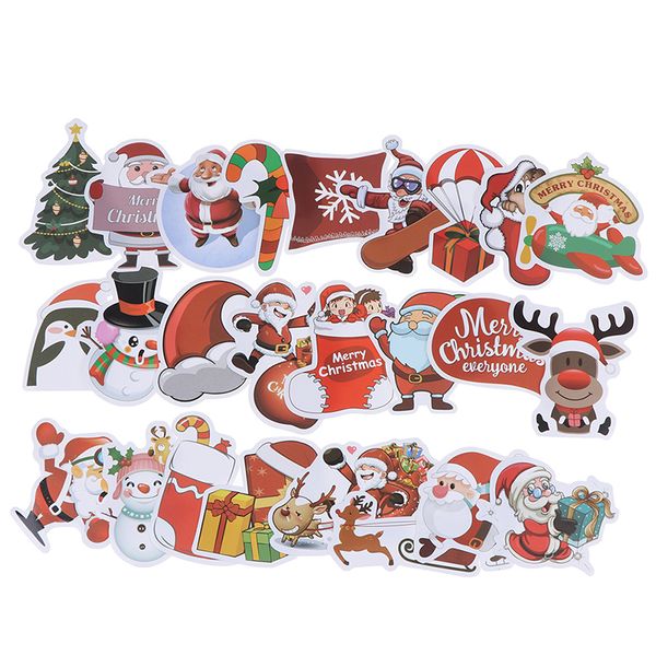

street set 25pcs doodle merry for stickers christmas day waterproof pvc sticker