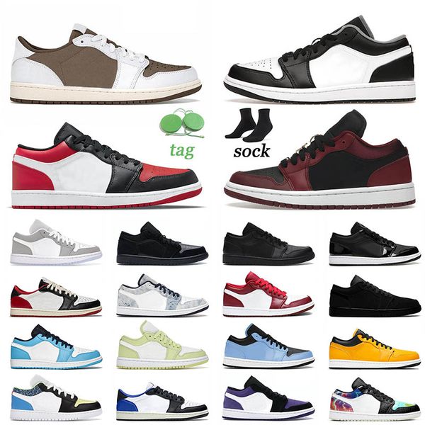 

1 1s low basketball shoes men cactus jack black bred toe dark beetroot black unc wolf grey fragment laser orange galaxy womens mens jumpman