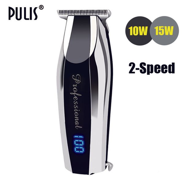 

pulis professional hair clipper high power electric hair trimmer with digital display home barber bald tool head shaver machine