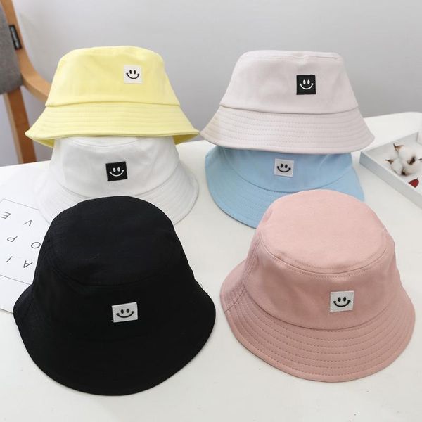 

wide brim hats foldable smile bucket hat outdoor sunscreen cap fisherman, Blue;gray