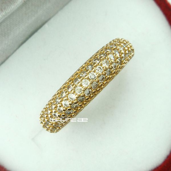 

size 6-9 jewelry 18kt gold filled white z wedding band ring gift (r266, Silver