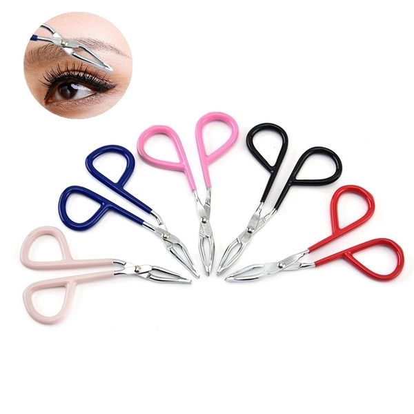 

stainless steel eyebrow tweezers elbow eyebrow pliers tweezers colorful hair removal clip beauty makeup tools