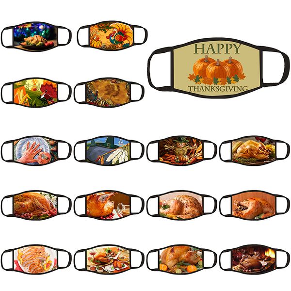 

unisexthanksgiving designer face masks cotton reusable face mask out door sport riding masks cotton designer mask s