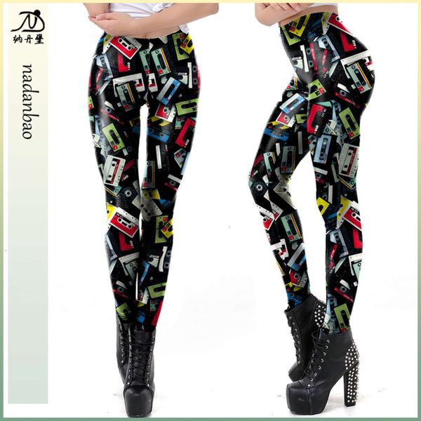 

printing digital popular leggings kdk1954 3d for women, Black;white
