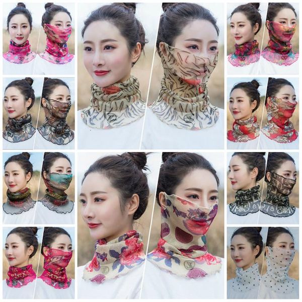 

t2i5900 sunshade veil outdoor half face windproof dust-proof type dust mask ear party scarf women masks qaujx