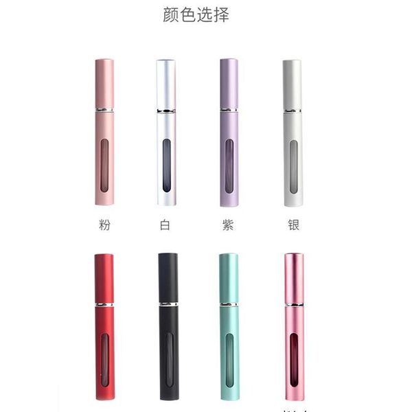 

jxcaih 100pcs 5ml refillable mini perfume spray bottle aluminum atomizer portable travel cosmetic container jxcai sqccsx