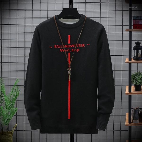 

new winter fashion sweater men o-neck slim fit soft warm knittwear thick mens pullovers sweaters warm pullover men pull homme1, White;black