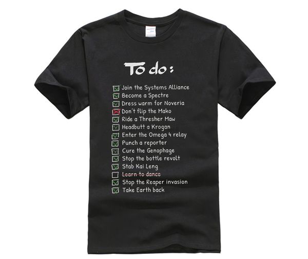 

mass effect commanders to do list mens good quality brand cotton summer style cool shirts hoodie designers t shirts sweatshirt