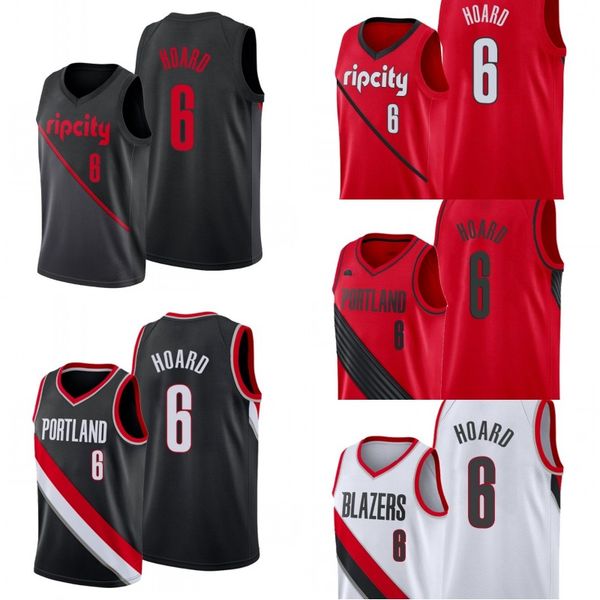 

portland trail blazers men nik stauskas basketball jersey, Black