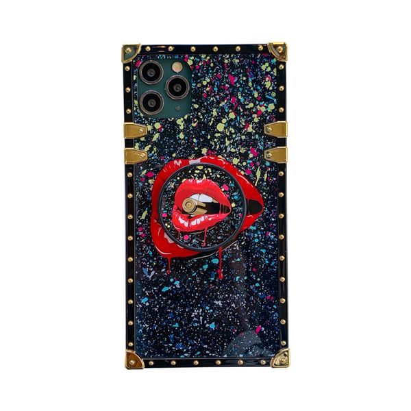 

designer electroplate air kickstand phone case for iphone 12 11 pro max xs xr 8 7 6 plus mobile phone ring bracket cover
