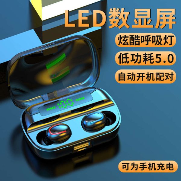 

q32 5.0 mini binaural driving wirels bluetooth headset led digital display