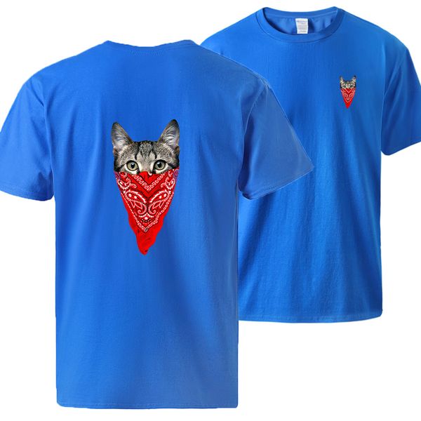 

спорт забавный кот мужская с коротким рукавом топы tshirt 2020 человек марка сыпучие причинная спортивная tshirts лето весна 100% хлопка тре