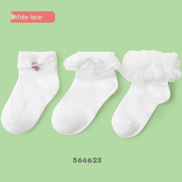 

c8wl7 2020 caramella spring bow lace children's summer kids lace children's socks sweet lovely princess socks 7ty9d, Black