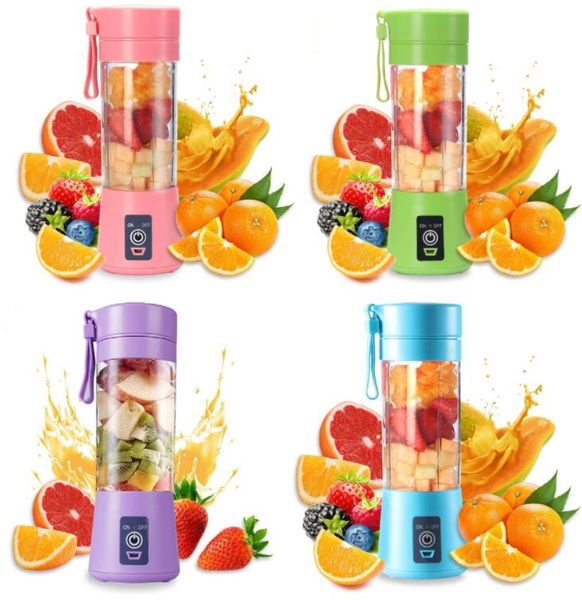 

vegetable tools portable blenders mini usb rechargeable electric juicer blender6 blades fruit juicers maker blender sports juicings cup 30pc