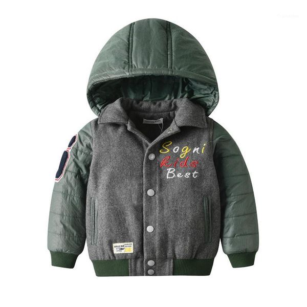 

4 10 11 12 years children boys outerwear cotton jackets winter hooded coat zipper young boy's teenager 2020 autumn jacket outfis1, Blue;gray