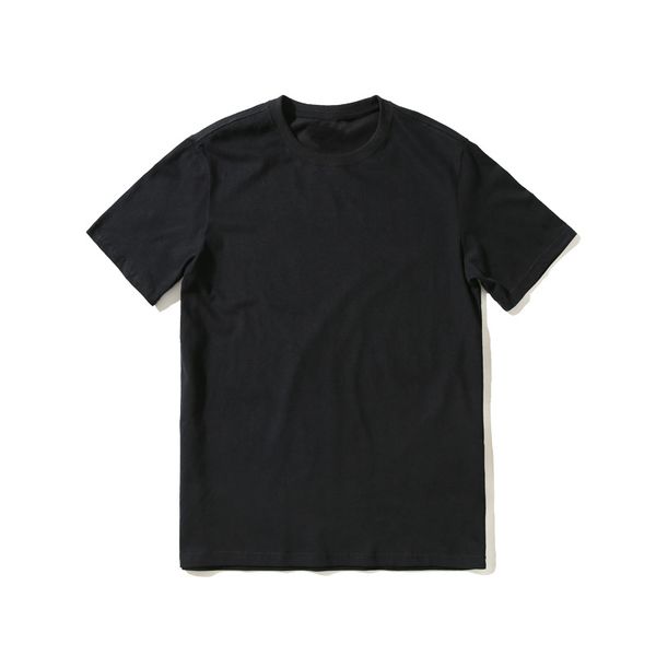 

brand summer men's t shirt cotton short sleeve t-shirt for male pure-color leisure head tshirt kg-419, White;black