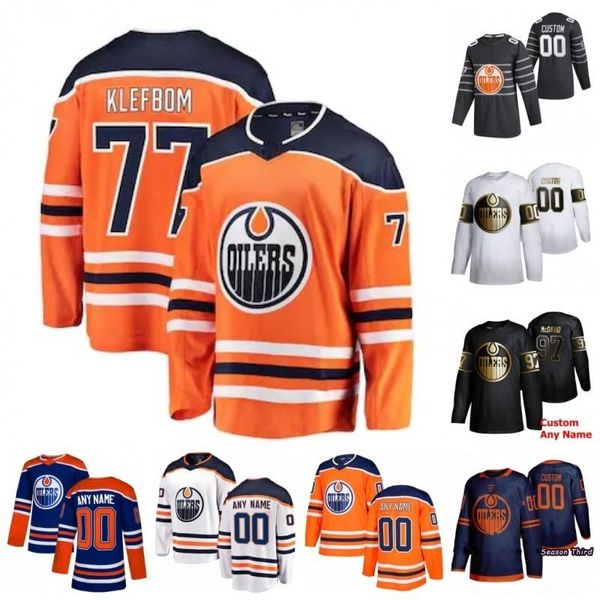 

custom oscar klefbom patrick russell riley sheahan tobias rieder tomas jurco ty rattie tyler ennis 2020 hockey jerseys stitched, Black;red