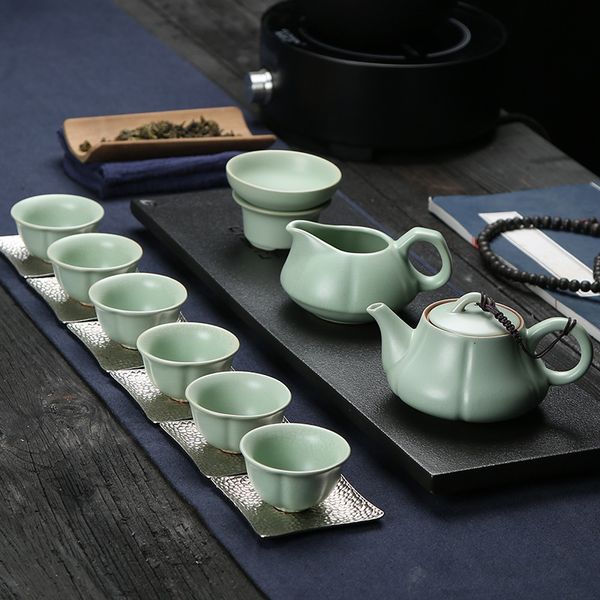 

ru ware teaware set vintage teaware custom gift teaware ru ware gift ware of the late-ming and early-qing dynasties gift set