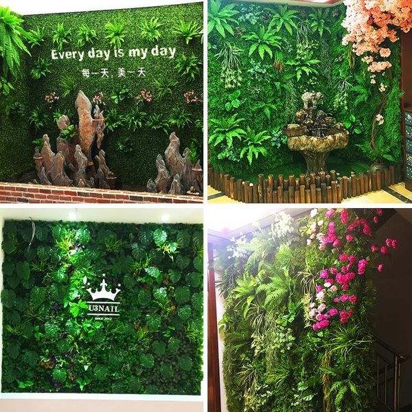 

decorative flowers & wreaths artificial lawn plant wedding decoration diy wall grass gate outdoor swimming dec1