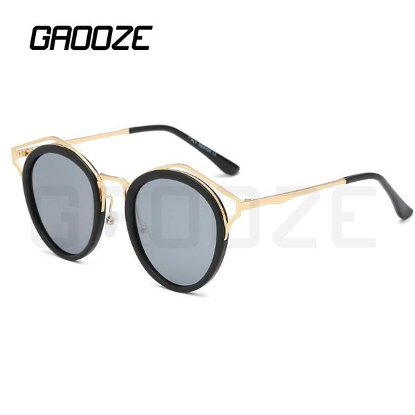 

sunglasses gaooze polarized classic round female glasses with red for men napszemuveg oculos lxd186, White;black