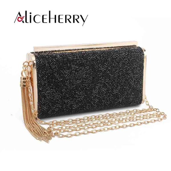 

grade design box evening bag diamond luxury diamond clutch bag ladies handbags party purse blue grey black wedding 2020