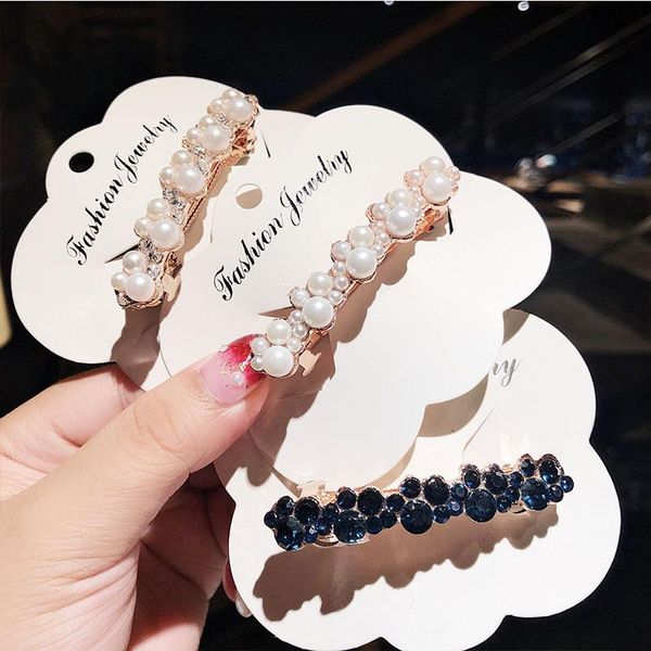 

elegant women pearl crystal barrettes hair clips bridal headwear hairpins headbands hair holder jewelry accessories q wmtzfz