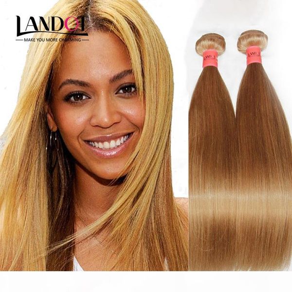 

brazilian virgin hair straight honey blonde color 27# peruvian indian malaysian cambodian remy human hair weave extensions 3 4 bundles, Black