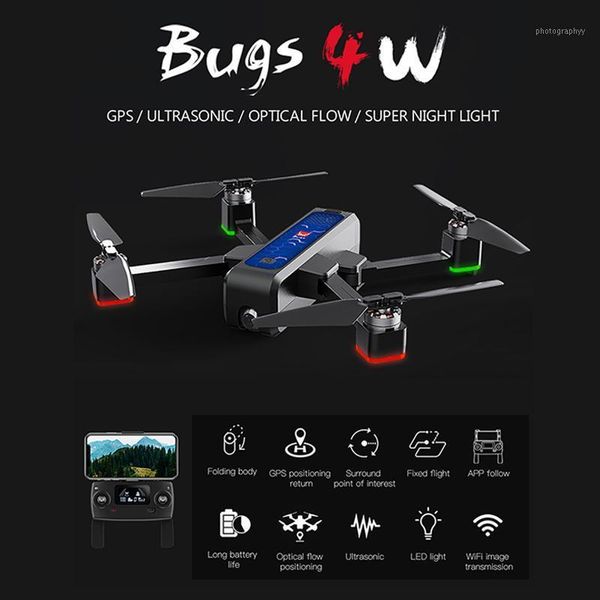 

b4w mjx gps brushless foldable drone rc quadcopter 25minute optical flow 1.6km 4w 5g with 4k fhd wifi fpv camera anti-shake toys1