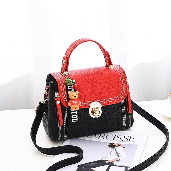 

2020 new women leather handbag pu leather crossbody shoulder bag designer lady koera style handbagstotes mujer