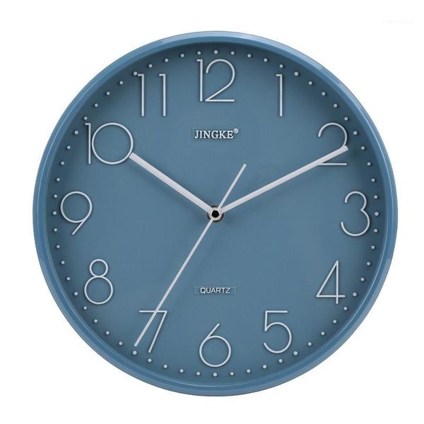 

wall clocks glass fashion clock simple silent round calendar living room modern face kids reloj cucu home decoration 60wc1