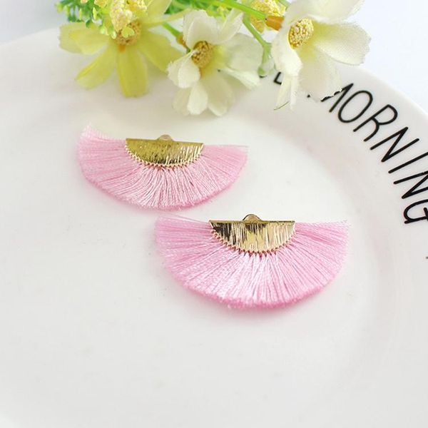 

1pair mini fan shape tassels pendant diy boho jewelry decorative supplies women earrings necklace finding tassel fringe trim h jllrvf