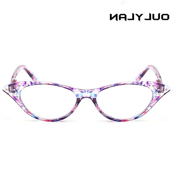 

oulylan cat eye reading glasses women diamond eyeglasses presbyopic with diopter 1.0 1.5 2.0 2.5 3.0 3.5 4.0 for male female