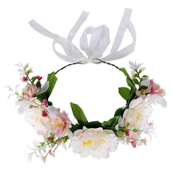 

decorative flowers & wreaths bridal wreath headband wedding headdress women garland headpiece
