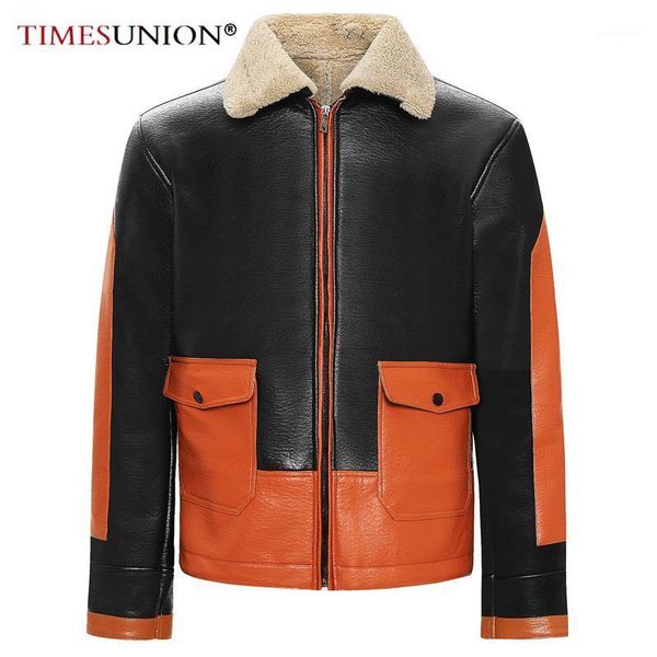 

mens leather jackets motorcycle fashion stand collar zipper pockets male vintage pu coats biker faux leather fashion outerwear1, Black