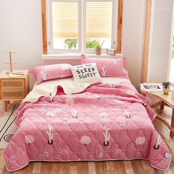 

new pink bedding summer quilt blankets cartoon comforter bed cover quilting home textiles suitable for adults kids1