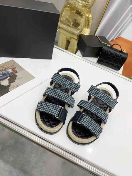 

spring hemp 2022 rope craft slippers sandals size 35-41, Black