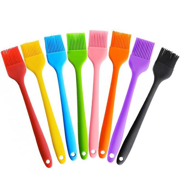 

1pc large food grade sile basting brush pancake bbq oil brush heat resistant pastry butter cooking bak jllixg